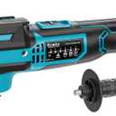 Cordless Oscillating Power Tools Compatible with Makita Battery,21000 OPM Brushless Motor 18V Multi-tool with Auto+5 Variable Speed with LED Light,4.5Oscillation Angle for Cutting,Sanding(Tool Only)