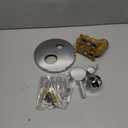 Solid Brass 3 Way Round Pressure Balancing Mixer Shower Valve Replacement Wall Mount Shower Diverter Valve Kit Shower Control Valve Polished Chrome