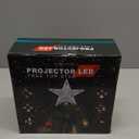 PliMook Christmas Tree Topper Lighted with 6 Patterns Projector, Christmas Tree Star Topper Built-in 3D Glitter LED Rotating Lights, Silver Tree Topper Christmas Decoration for Xmas Party Holiday