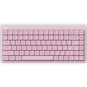Nuphy Node75 Wireless Mechanical Keyboard, 75% Hot Swappable Custom Low Profile Keyboard, 84 Keys Computer Gaming Keyboards, Supports Touch Gestures, PBT Keycaps, RGB Backlit, Bluetooth/2.4GHz/USB-C (Blush Nano Switch)