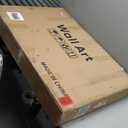 Large 3D Textured Framed Blue and White Abstract Wall Art for Living Room, 3 Piece Modern Artwork for Walls, Minimalist Navy Blue Geometric Paintings for Hallway, Stair, Office Wall Decor 24x36 In