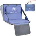 Stadium Seat with Back Support: Lightweight Foldable Bleacher Cushion for Outdoor,Sport Events,Picnic,Camping,Hiking (Army Blue)