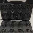 Mini Waffle Maker, Mini Waffle Iron, Waflera Electrica, Small Waffle Maker for Kids, Baby wafflera, Makes 8x2" Tiny Waffle Bites, Non-stick Surface, Ideal for Breakfast, Dessert and Snacks