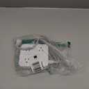 Surge Protector Power Strip - HANYCONY 8 Outlets 4 USB (2 USB C) Charging Ports, Multi Plug Outlet Extender, 5Ft Braided Extension Cord, Flat Plug Wall Mount Desk Charging Station for Home Office ETL (White)