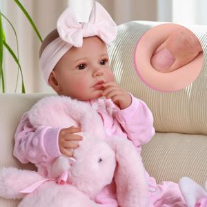 BABESIDE Reborn Baby Dolls - 20-inch Cute Soft Vinyl Realistic Baby Doll Real Life Baby Dolls with Complete Accessories Perfect for Cuddling, Playtime, and Gift Giving