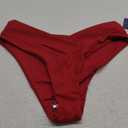 Leoparts Women's V Cut High Waisted Bikini Bottom Ribbed High Cut Cheeky Swimsuit Bathing Suit Bottoms, S