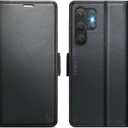 for Samsung Galaxy S23 Ultra Case Wallet with RFID Blocking Card Holder, PU Leather Kickstand Protective Flip Phone Cover Fit for Galaxy S23 Ultra 6.8", Black