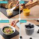 OAKRIDGE PRODUCTS Deluxe 4oz Deli Food Storage Containers Designed for Fridge and Freezer (50 Pack)