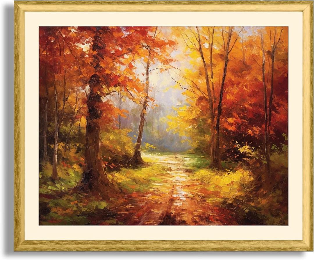 Art Shoppe Framed Print Wall Art, Vintage Wall Décor for Living Room, Bedroom, Office, High-Resolution Image on Premium Art Paper, 3/4" Frame with Plexiglass Front, Ready to Hang, 17"x21"
