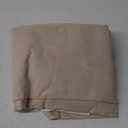 BISELINA French Linen Bed Skirt with Pleated Corner 14-Inch Tailored Drop Natural Flax Cotton Blend Basic Dust Ruffle Soft Cozy Farmhouse Bedding (14" Queen, Basic Linen)