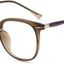 Firmoo Blue Light Glasses for Women, Men Stylish Big Frame Blue Light Blocking Glasses for Computer