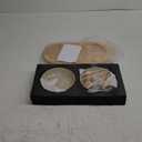 Raised Ceramic Wide Whisker Friendly Cat Dishes, Food& Water Bowl with 2 Style Stand Adjustable Pet Bowl Set, Anti Whisker Fatigue(2Dish+2Shallow Dish+Stand