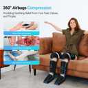 CuPiLo Leg Massager with Heat, FSA Eligible HSA Air Compression Leg Massager for Blood Circulation and Pain Relief,Muscle Fatigue,Cramps,Swelling and Edema
