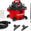 CRAFTSMAN CMXEVBE17594 12 Gallon 6.0 Peak HP Wet Dry Vac, Portable Shop Vacuum Wet and Dry with Filter, Dust Bag, Hose and Attachments for Home Projects & Renovations