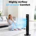 OSTBA 43'' Tower Fan for Bedroom, 85° Oscillating, 12H Timer, with Remote, Medium
