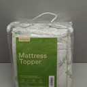 Ultra Soft King Size Mattress Topper - Viscose Made from Bamboo Pillow Top Mattress Pad for Back Pain Relief - Naturally Cooling for Hot Sleepers, Green