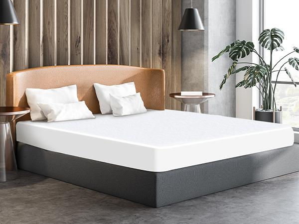 Full Size Mattress Protector Waterproof Mattress Topper Pad Cover Super Noiseless Soft & Breathable Mattress Protector Terry for Pets Kids Adults 54" x 75" Fitted Bed Sheets