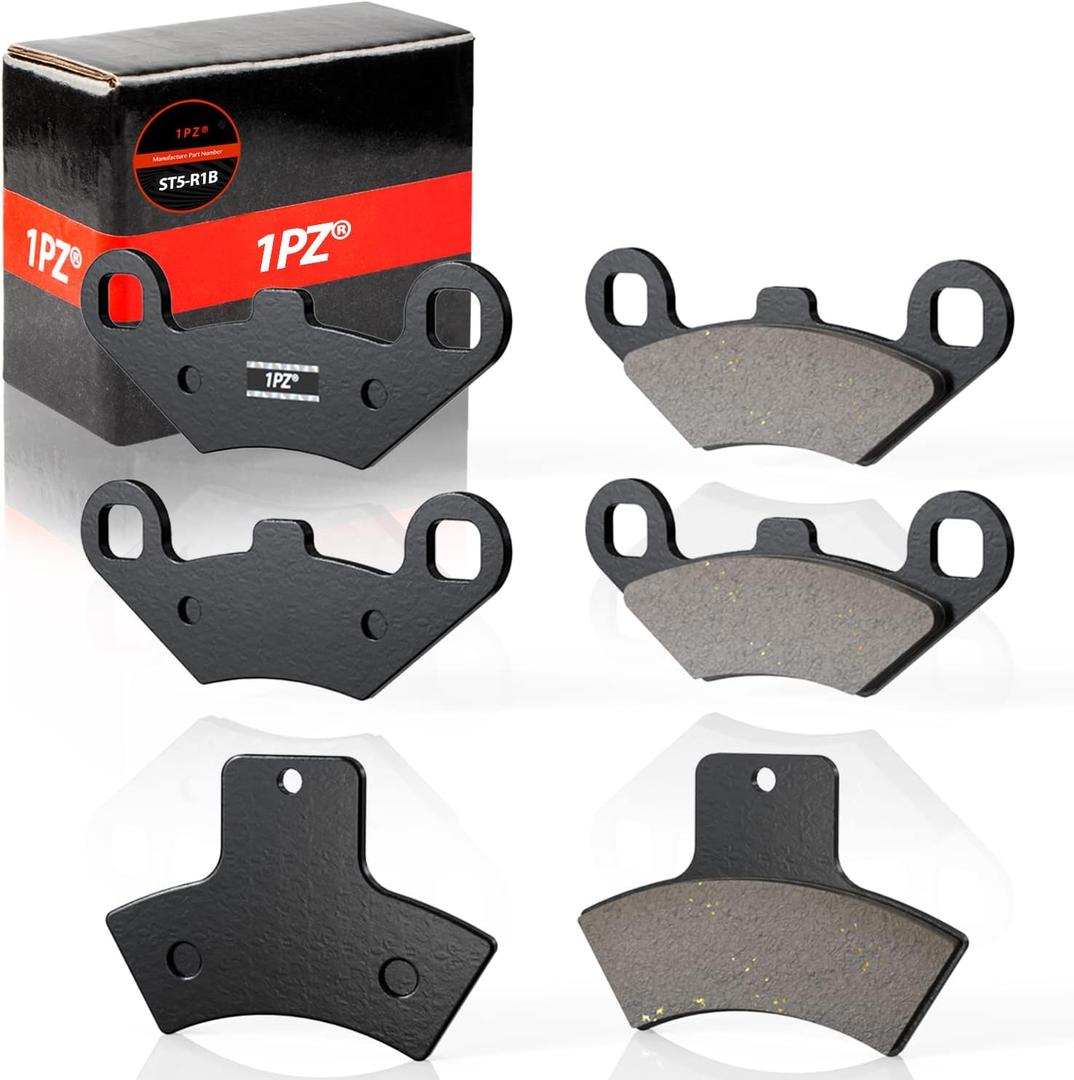 1PZ ST5-R1B Front and Rear Brake Pads Replacement for Polaris Scrambler 500 400 Trail Boss 325 330 Sportsman 500 400 335 Magnum 325 500 Trail Blazer 400 250 Xplorer 250
