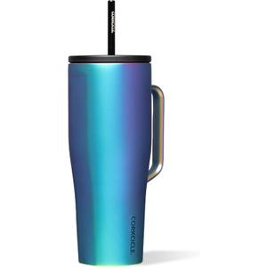 Corkcicle Cold Cup XL Insulated Tumbler with Handle, Lid, & Straw, Dragonfly, 30 oz  Reusable Cupholder Friendly Water Bottle Keeps Drinks Cold 12hrs