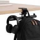 Heavy-Duty Backpack Hanger for Desk & Table, Adjustable Desk Hook for Bag with 80lb Capacity, T-Shape Backpack Holder & Purse Hook for Table, Clip-On Desk Bag Hook for Office Classroom Home