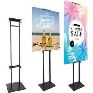 Poster Board Stand for Display, Heavy Duty Floor Sign Holder for Foam Board, Double Sided Display for Business Advertising (1Pack)