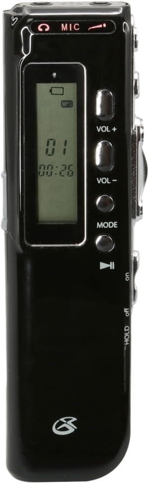 GPX PR047B 4GB Digital Voice Recorder, Black