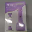 Bikini Trimmer for Women, Tiovara Painless Electric Razors Shaver IPX7 Waterproof Cordless Body Hair Trimmer Pubic Hair Removal with USB Charge Dock for Underarm Leg Arm Body Face Silk Skin (Purple)