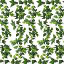 RECUTMS 6 Strands Artificial Vines Ivy Garland Fake Vine with Silk Green Leaves Hanging Plants Greenery Artificial Garland for Spring Summer Home Wall Bedroom Party Wedding Room Decor