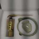 Matcha whisk Set,7 Pcs Matcha Making Kit with whisk Whisk, Ceramic Bowl, Sifter, Scoop, Holder, Stand, and Tea Towel for Ultimate Matcha Experience Mottled Green