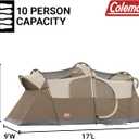 Coleman WeatherMaster Camping Tent with Rainfly & Room Divider, Spacious Weatherproof Family Tent with Carry Bag, Large