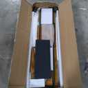 Agilestic Glass Standing Desk with Storage, 48 Inch Electric Adjustable Desk with Glass Shelf and Cable Management, Sit Stand Up Home Office Computer Table, Splice Board, Rustic Brown (48 x 24 Inches with 2 drawers)