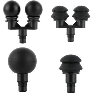 Massager Heads Massage Gun Soft Heads Replacement 4 Pack Massage Gun Adapter Double Head Attachment