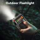 R11 Portable Shortwave Radio - 4000mAh/14800mWh NOAA/SW/AM/FM, Solar/Hand Crank/USB Charging, Bluetooth Receiver/USB/TF Playback,with Compass,Flashlight,SOS for Camping & Emergencies - Grey