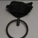 Matte Black Towel Ring 2Pack, SUS304 Stainless Steel Hand Towel Holder for Bathroom Kitchen, Modern Style Towel Hanger, Thicken Ring Towel Holder, Towel Rack Round Wall Mounted (2, Black)