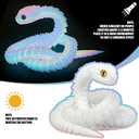 30 Inch 3D Printed Snake - Movable Articulated Snake, Perfect 3D Printed Animals for Educational Toys! Must-Have Toys for Kids and Collectors, Home Office Executive Desk Decor (Noctilucent Rainbow)