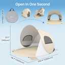 Wolfwise Pop Up Beach Tent, Easy Setup Sun Shade Shelter Foldable 6-7Person