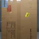 DWANTON Dog Crate Furniture with Cushion, Wooden Kennel Table with Double Doors, Indoor Dog House, Medium Size, 32.5" L, White