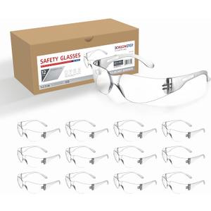 safety goggles, scratch resistant and impact resistant fully transparent goggles, certified by ANSI Z87.1