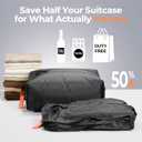 Relime Classic Series Vacuum Extra Bags for Travel Luggage(2 PC No Pump), Compression Bags for Carry On Suitcases and Backpack, Vacuum Seal Packing cube for Cloth Packing
