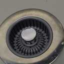 Kitchen Sink Drain Strainer - Upgraded Kitchen Sink Stopper, Sink Stopper Kitchen Drain, Stainless Steel Drain Plug with Anti-Clog Basket Drain Stopper Combo, for Standard 3-1/2'' Drain, Grey (Silver)