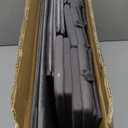 TRIXIE Velour Dog Stairs with Tread Steps - 4 Step Pet Stairs for Beds and Couches - Foldable with Additional Storage Space - in Gray (15" W x 22.8" H)