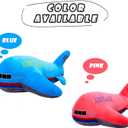 15.7" Airplane Plush Stuffed Aircraft Pillow Model Toy,Gifts for Boys Kids,Blue