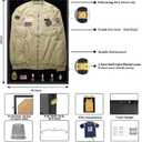 Iheipye Military Uniform Shadow Box - Police Uniform Display Case - Jacket Display Box with 98% Uv Protection Acrylic and Hanger for Navy Police Officer Uniform Jacket XXL Sport Shirt, Black