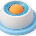 Calming Lick Bowl for Dogs & Cats, Non-Slip Slow Feeder with a Rotating Lick Ball for Liquid & Wet Food, Anxiety Relief Enrichment Toy that Keeps Pets Busy, Happy & Engaged, 1 Pack
