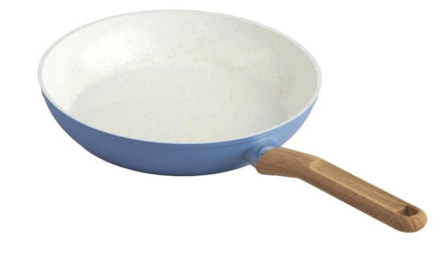 GoodCook Healthy Ceramic Titanium-Infused 10” Fry Pan, Light Blue