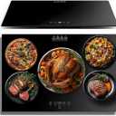 Electric Server Warming Tray,Food Warmer for Parties,9 Adjustable Temperature Control,6 Hours Timer,Ultra Slim Warming Tray,for Buffets,Restaurants,House Parties, Party (23.6" x 15.7")