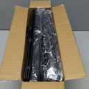 Freezer Organizer Bins, 4 Pack Stackable Deep Chest Freezer Organizer Bins, Foldable Baskets with Handles, Black Storage Container Baskets for 5/ 7 Cu.FT Deep Freezer Sort Frozen Meats