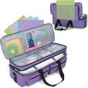 LUXJA Double-Layer Bag with Cutting Mat Pocket for Cricut Explore Air (Air2) and Maker, Carrying Bag Compatible with Cricut Die-Cut Machine and Supplies (Bag Only, Patent Design), Purple