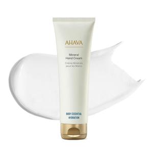 AHAVA Dead Sea Water Mineral Hand Cream - Hand Moisturizer For Dry Cracked Hands, Light & Fast Absorbing, Enriched with Exclusive blend Osmoter, Smoothing Witch Hazel & Soothing Allantoin (3.4 Fl Oz (Pack of 1))