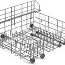 W10139223 Dishwasher Lower Rack Replacement Parts for Whirlpool Maytag Dishwasher Rack Lower Basket Shelf Jenn-air Amana MDBD820AWW MDB6650AWW JDB8910AWS Bottom Dishrack Basket Assembly 1 Pack